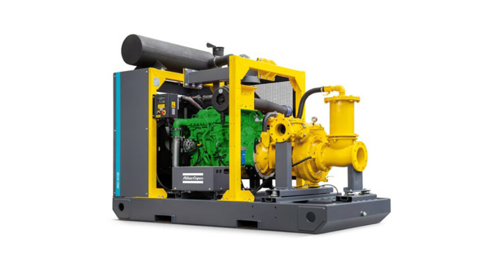 Atlas Copco PAC H108 Stage V Diesel-Kreiselpumpe auf Skid
